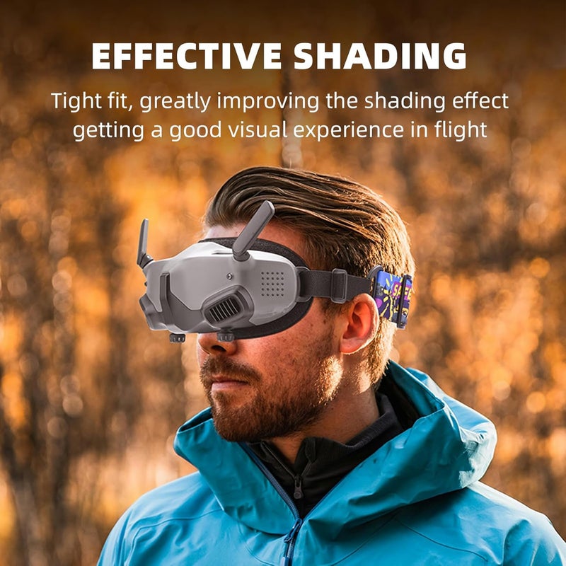 HeiyRC وسادة فوم أفاتا لنظارات DJI 2، لوحة عين بديلة، وسادة وجه ناعمة، إسفنجة لواجهة نظارات DJI أفاتا 2 ملحقات - Image 4